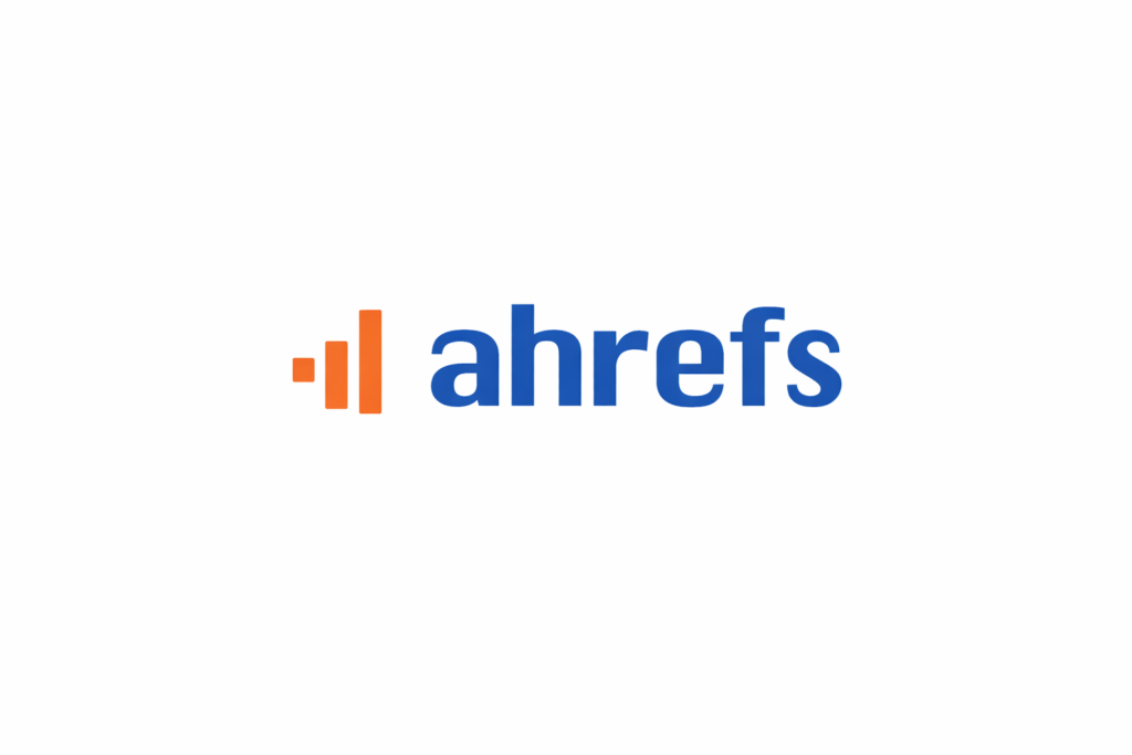 ahrefs logo with chart icon